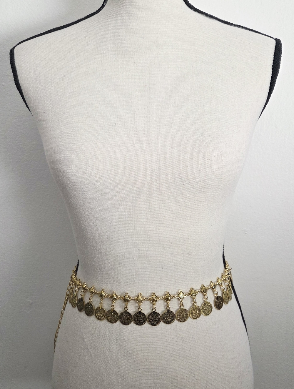 Gold Coin Chain Belt
